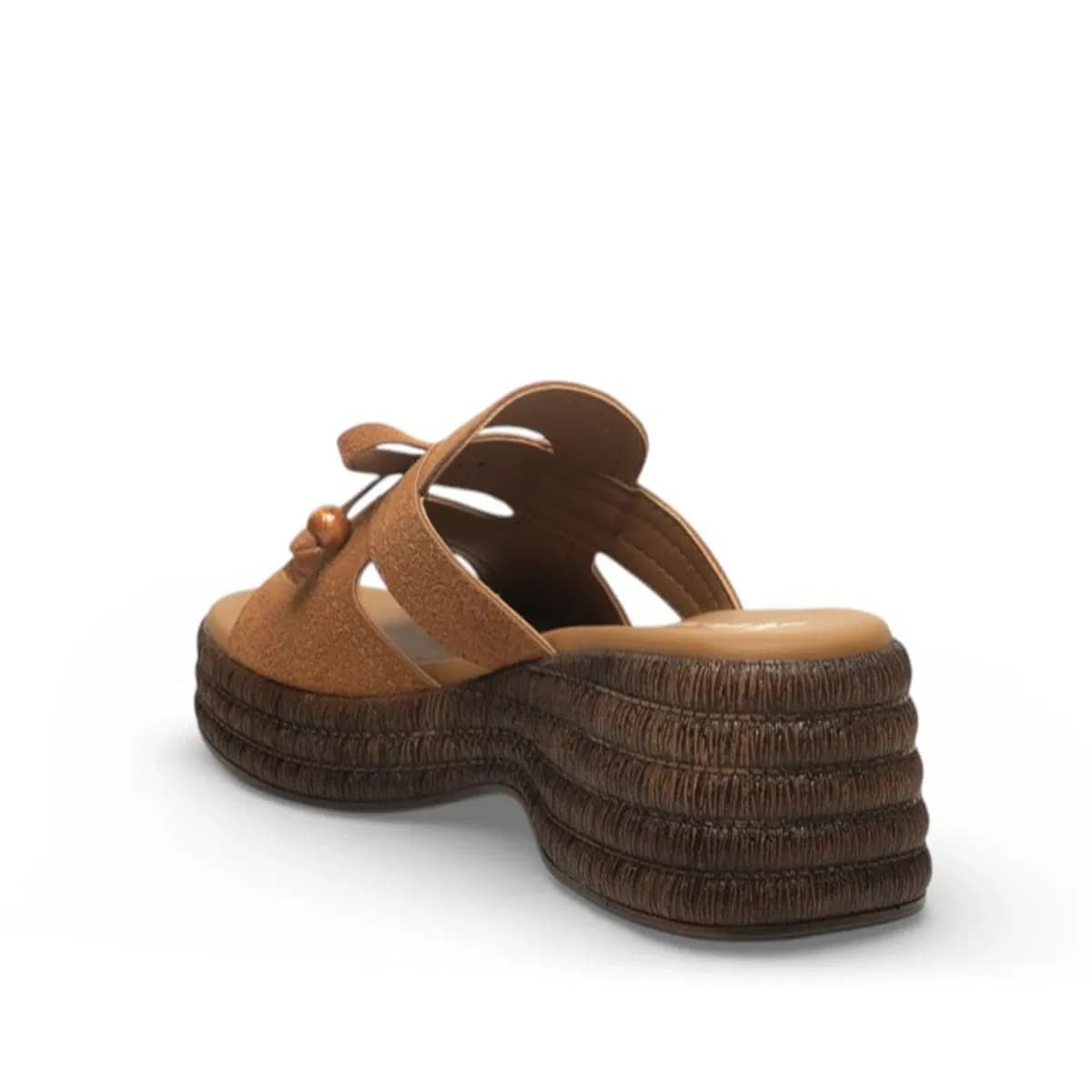 kahverengi kadın terlik - Renk: Kahverengi - Image 3 of 3