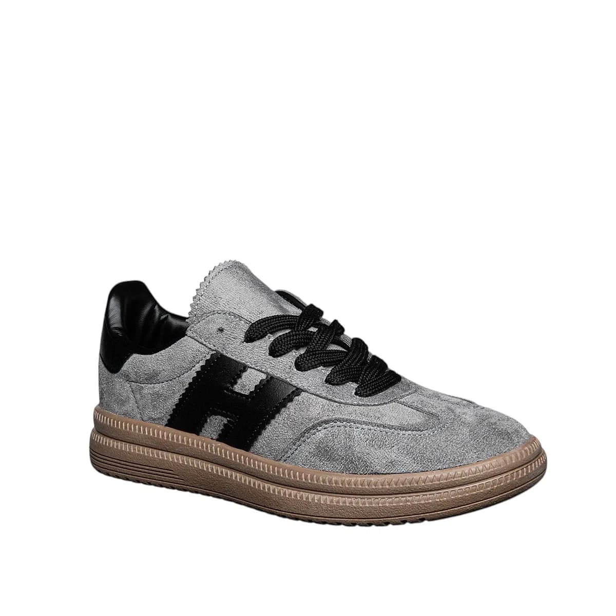 SÜET GÜNLÜK SPOR AYAKKABI - Renk: Gri - Fotoğraf 2 / 2