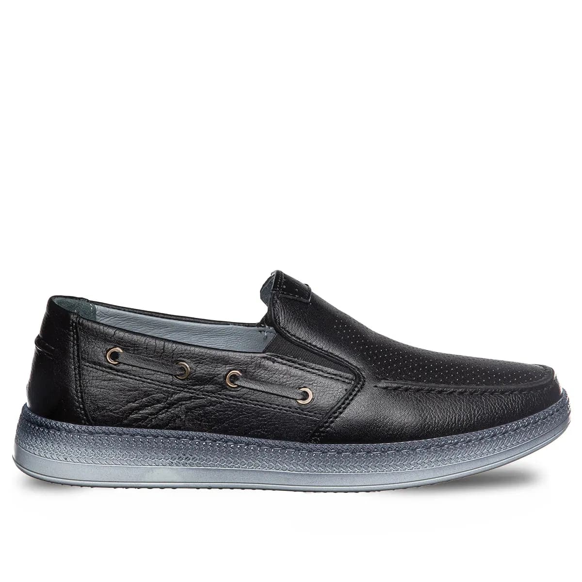 DERİ AYAKKABI SİYAH - Renk: Siyah - Image 1 of 2