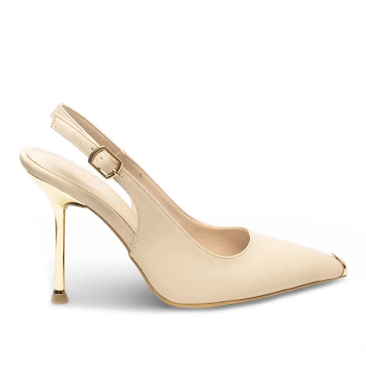 rugan bej stiletto - Renk: Bej - Fotoğraf 1 / 3