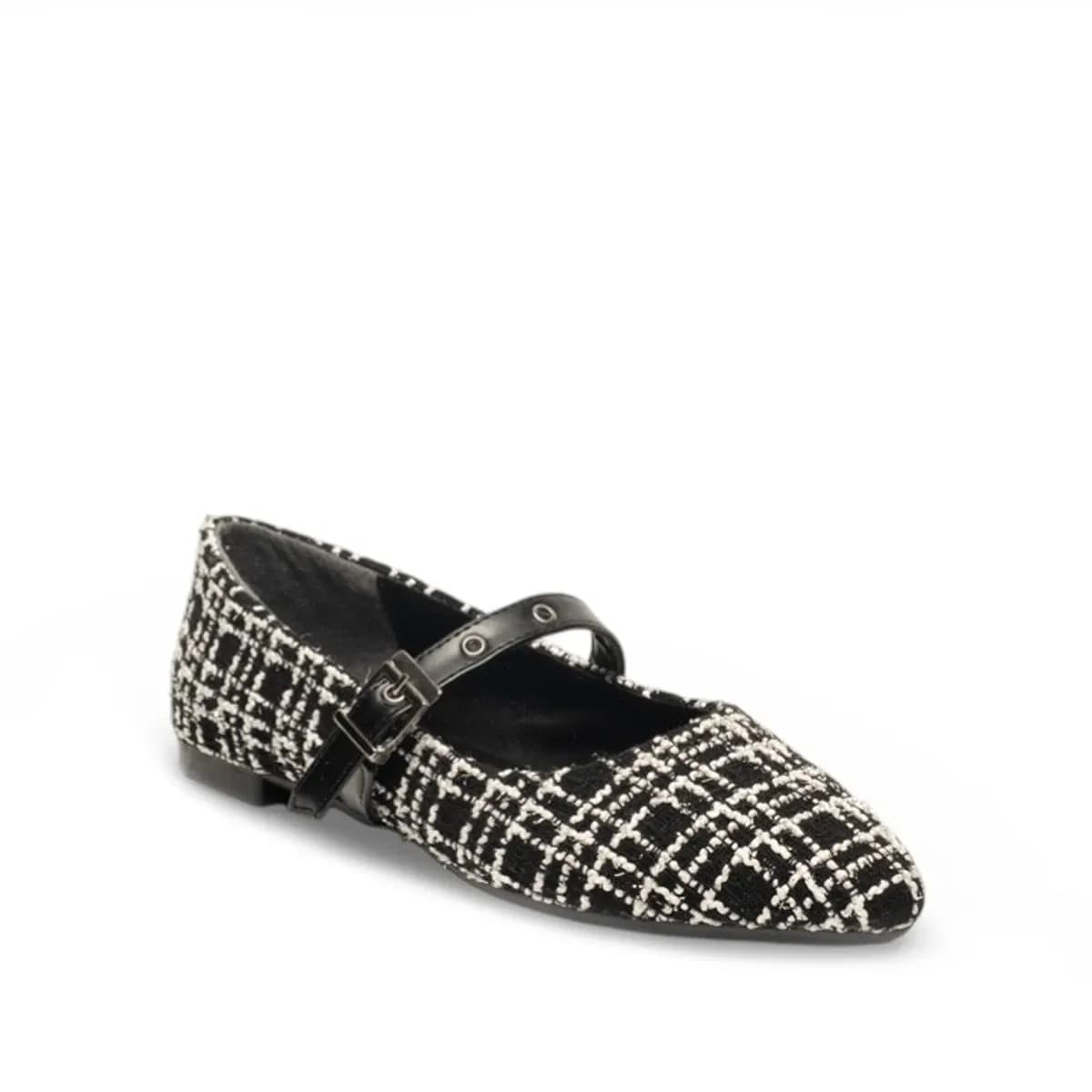 siyah beyaz babet - Renk: Siyah - Image 2 of 3