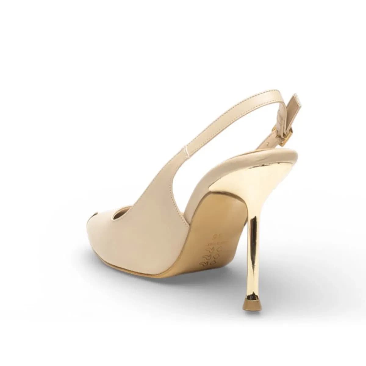 rugan bej stiletto - Renk: Bej - Fotoğraf 3 / 3